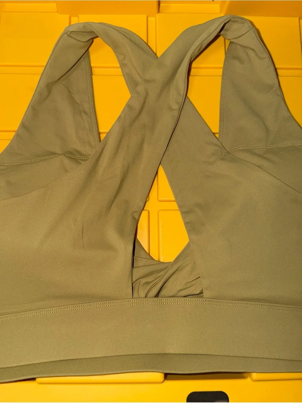 Fabletics Olive Twist-Front Sports Bra